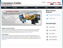 Tablet Screenshot of consumers-guides.com